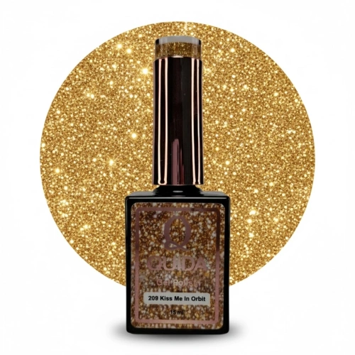 Quida Glitter Gel Kiss Me In Orbit #209 – Gold Glitter Gel