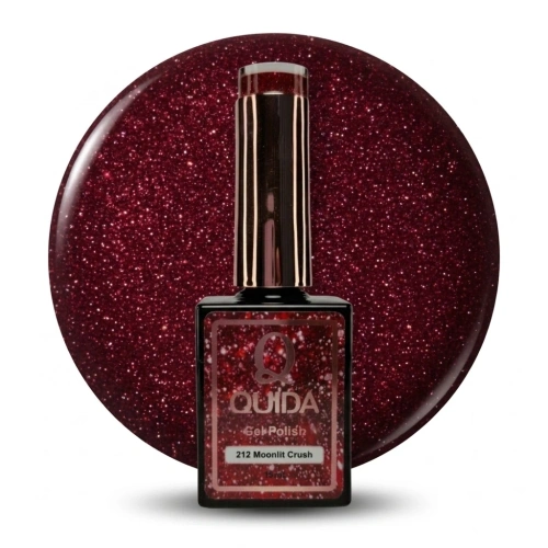 Quida Glitter Gel Moonlit Crush #212 – Deep Wine Glitter Gel