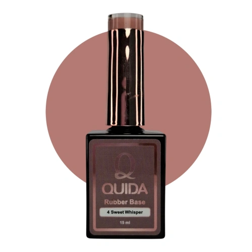 Quida Rubber Base Sweet Whisper #04 – Warm Rosy Nude Rubber Base