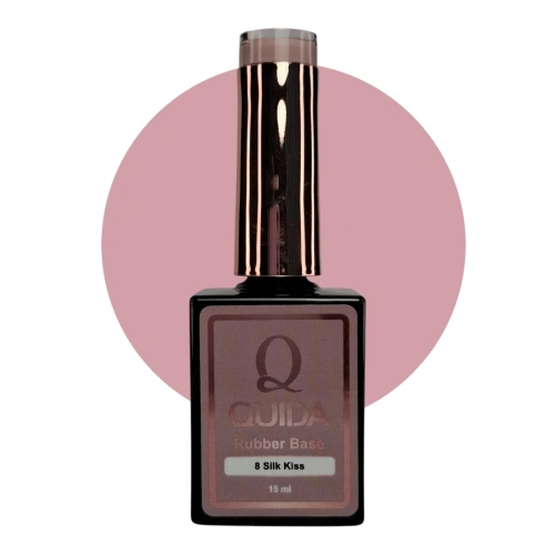 Quida Rubber Base Silk Kiss #08 – Soft Blush Rubber Base